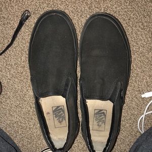 Brand New black slip on vans 9